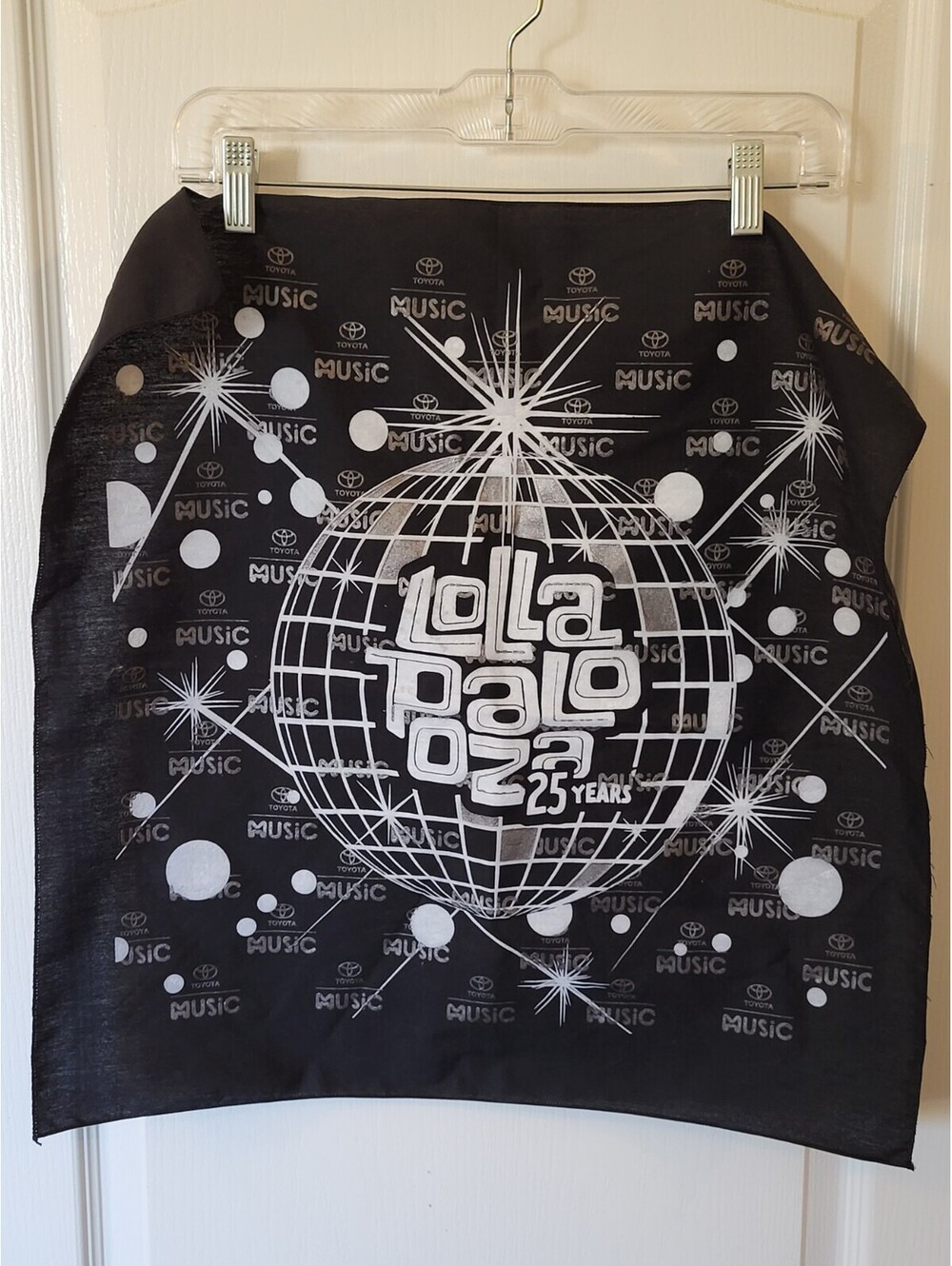 RARE LOLLAPALOOZA 25th Anniversary Bandana 1991-2016 NEW UNUSED